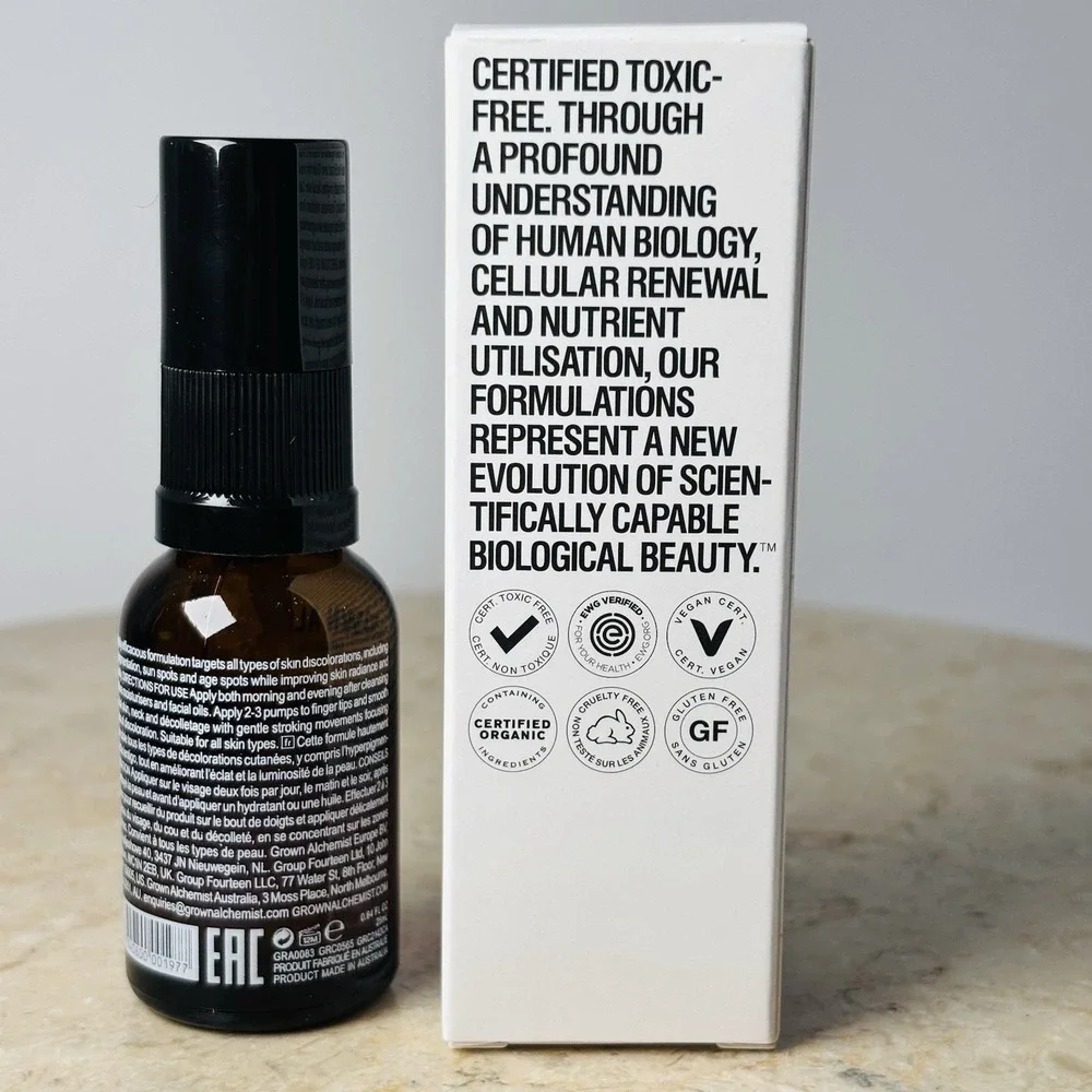 Grown Alchemist Brightening Serum for Skin Discoloration 0.84 fl oz / NEW in Box
